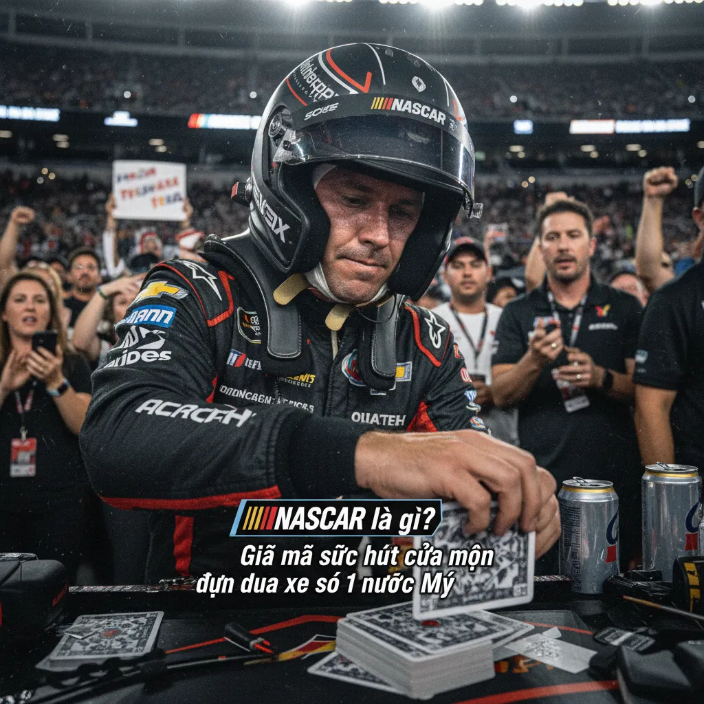 NASCAR pit stop in action