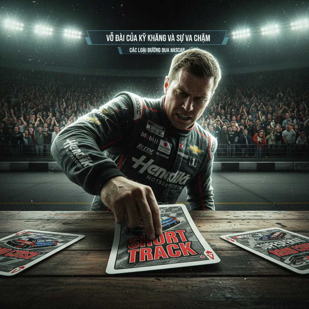 Xe đua va chạm gần nhau trên một đường đua Short Track chật hẹp