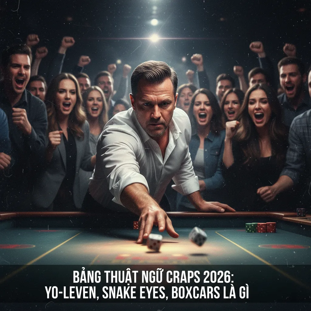 Cận cảnh cược Hardways cho số 8 (hai mặt 4) trên bàn Craps.