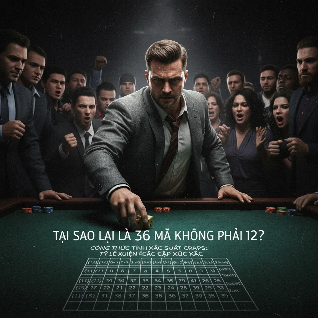 Biểu đồ tần suất các con số trong Craps